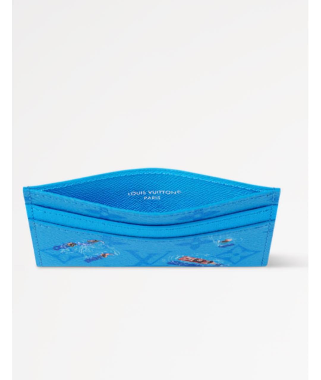 LOUIS VUITTON Синий кардхолдер, фото 2