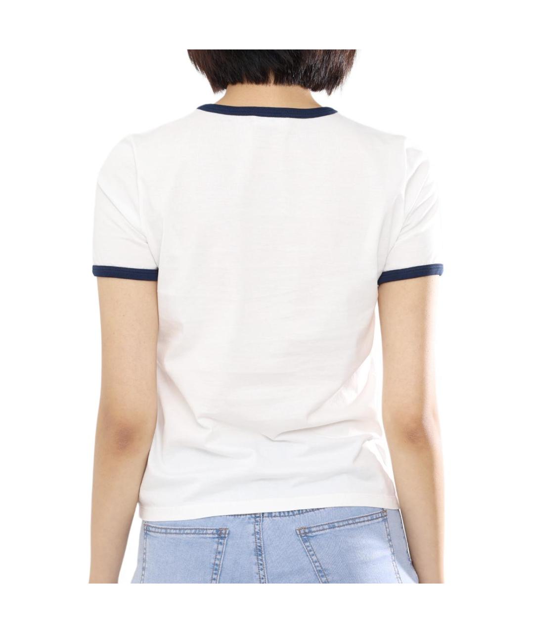 CELINE Белая хлопковая футболка, фото 3