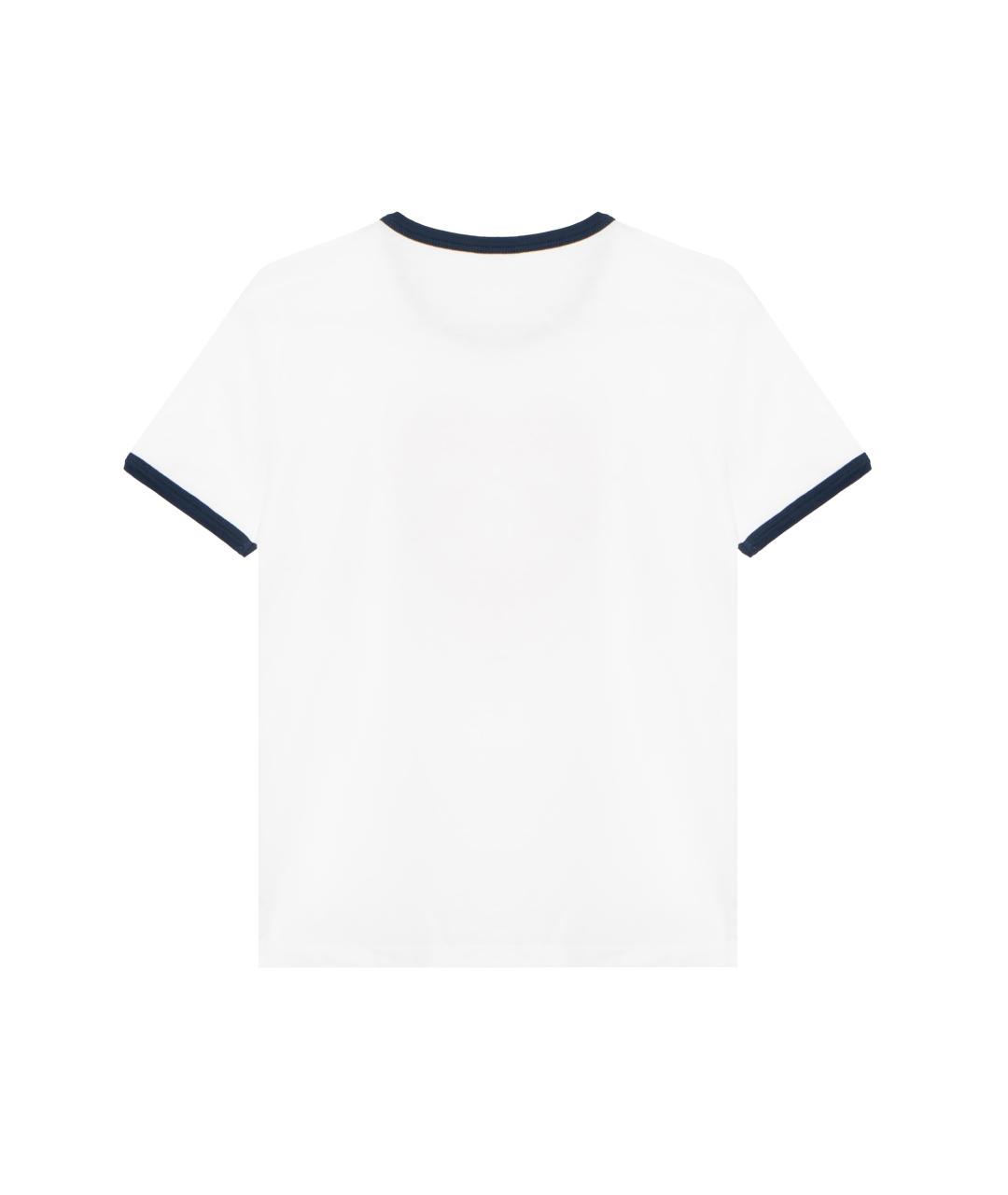 CELINE Белая хлопковая футболка, фото 2