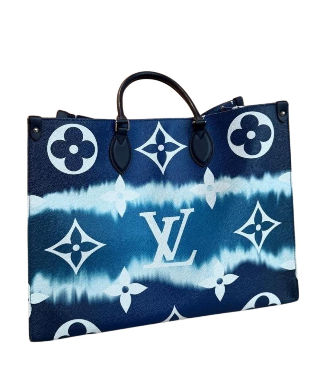 LOUIS VUITTON Синяя кожаная сумка через плечо, фото 1