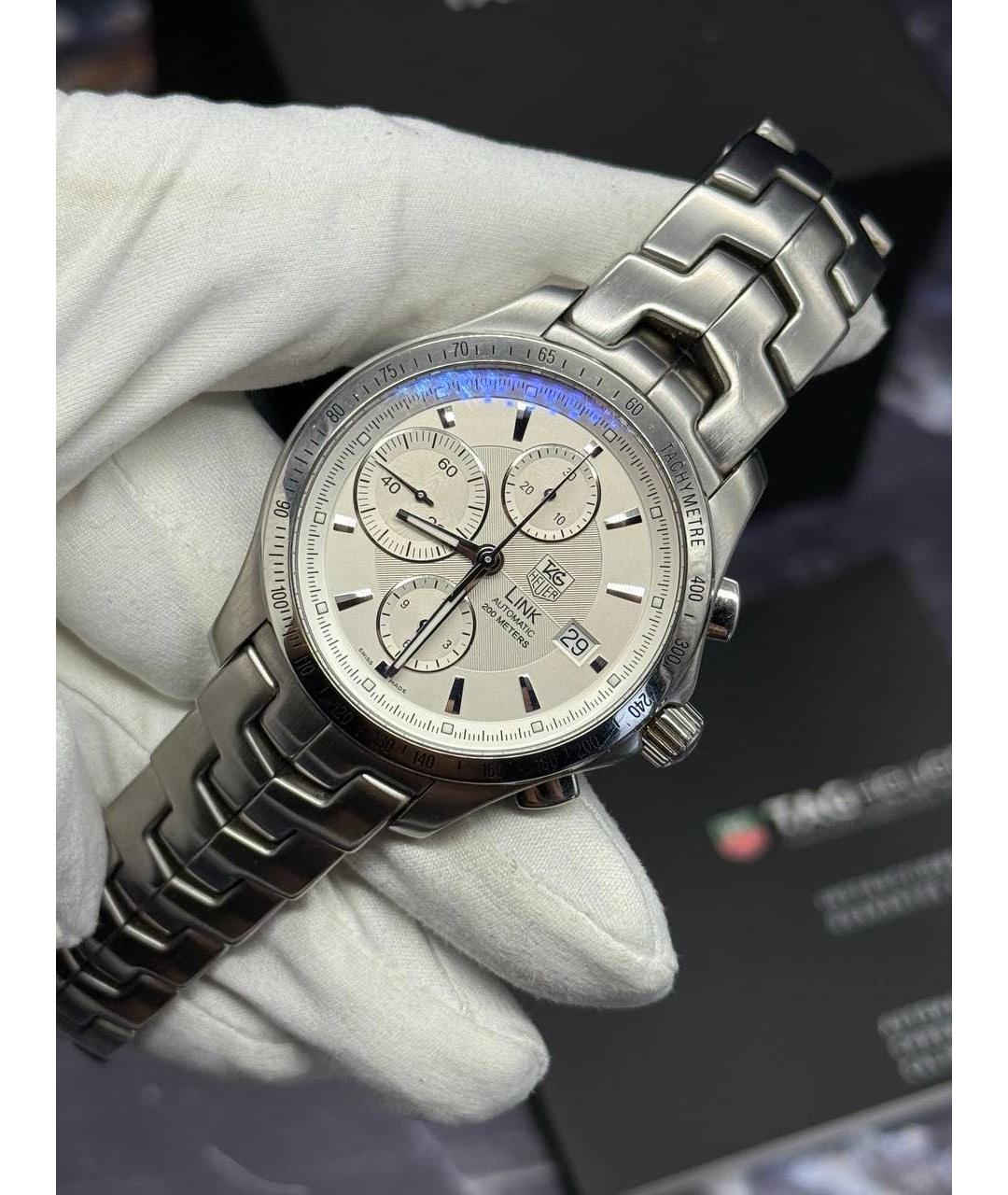TAG HEUER Серебряные часы, фото 7