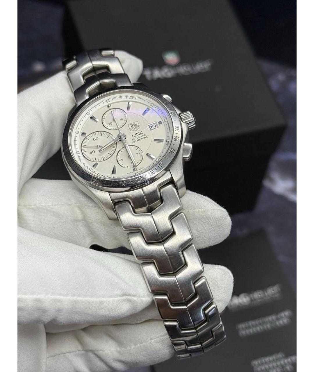 TAG HEUER Серебряные часы, фото 5