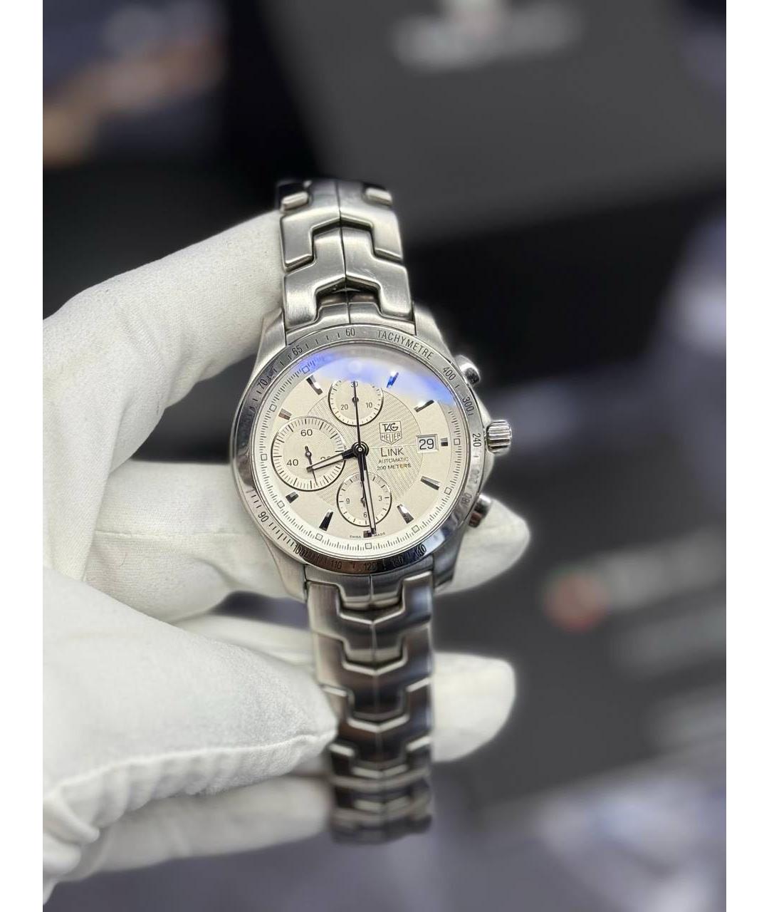 TAG HEUER Серебряные часы, фото 2
