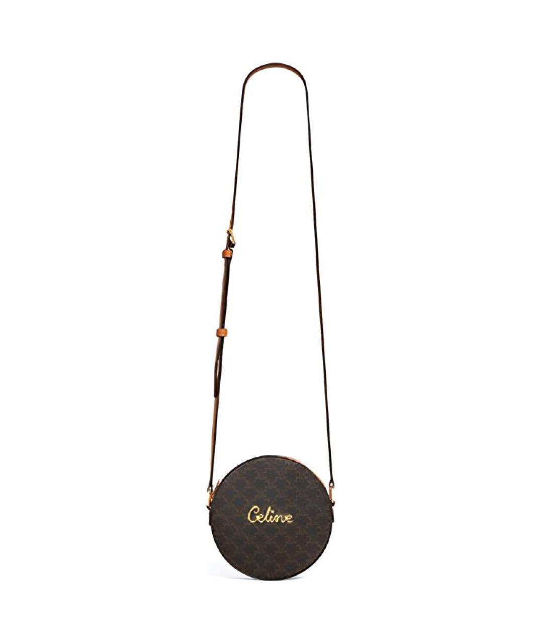 CELINE Коричневая сумка через плечо, фото 4
