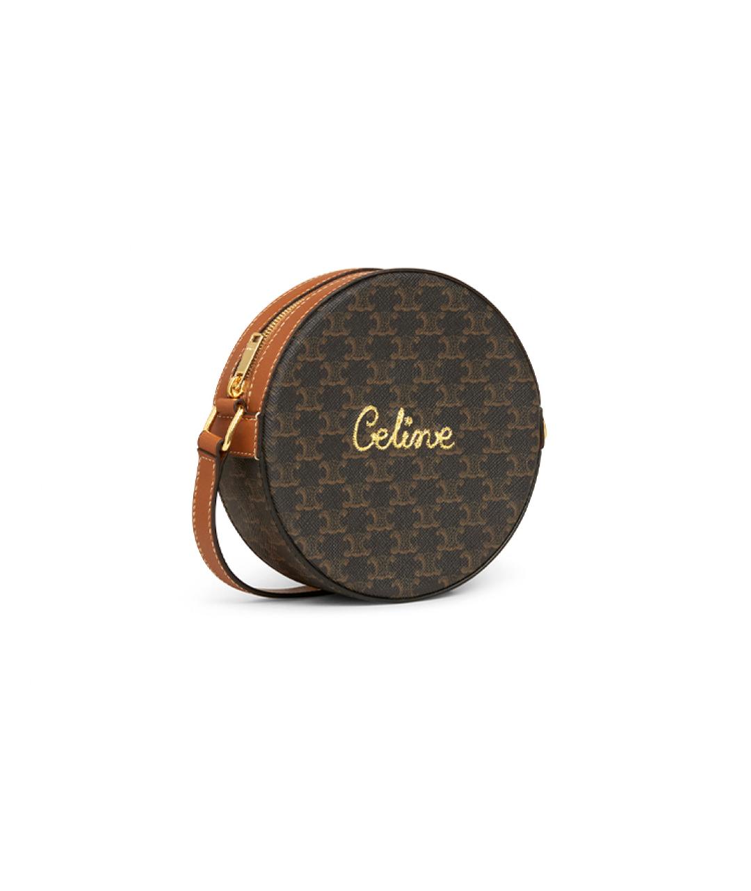 CELINE Коричневая сумка через плечо, фото 2