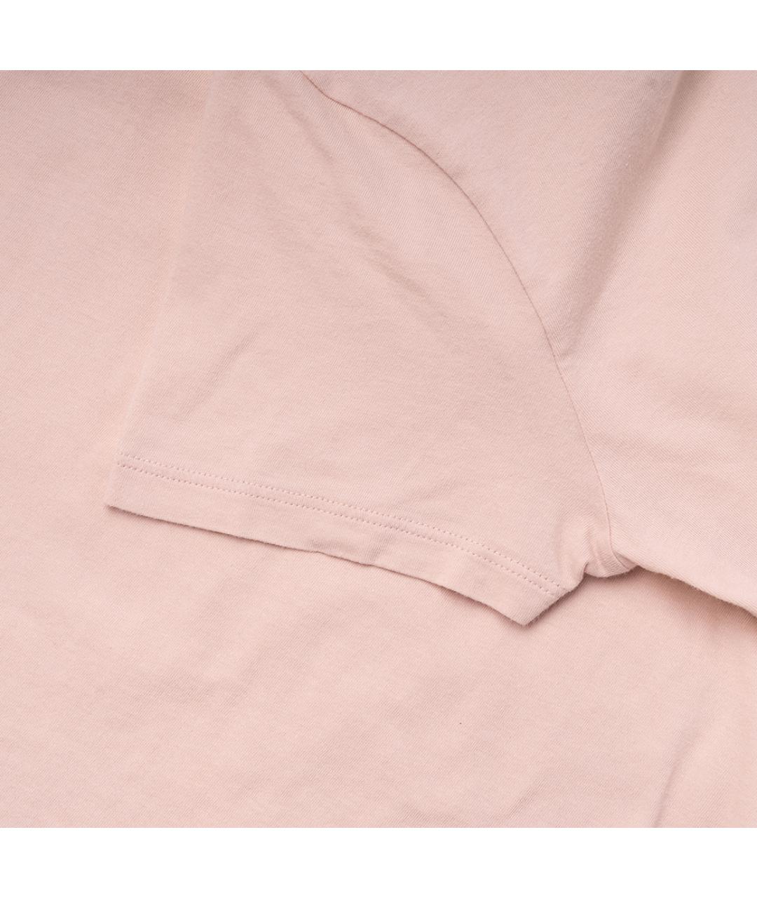 CELINE Розовая хлопковая футболка, фото 4