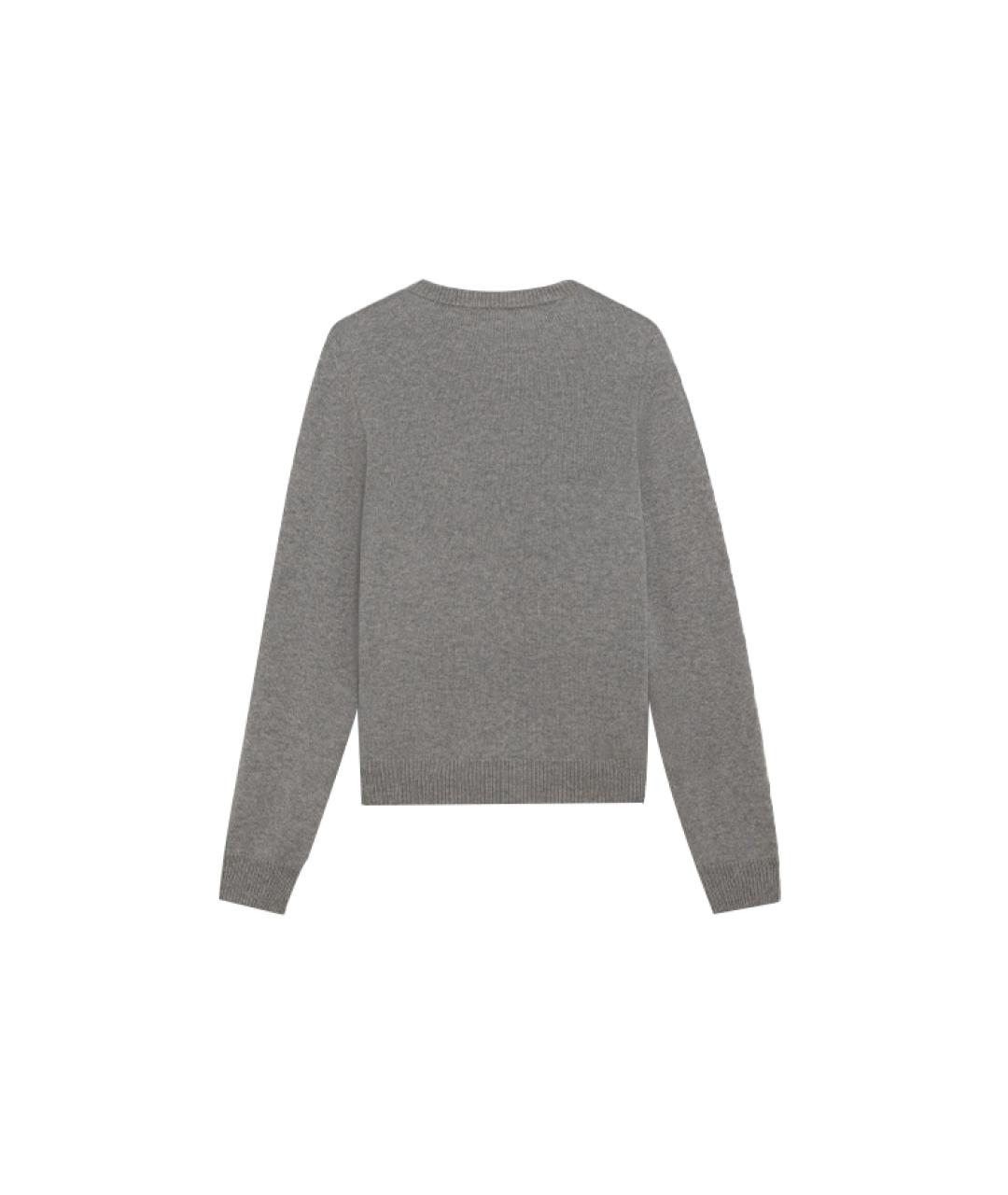 CELINE Серый кашемировый джемпер / свитер, фото 2