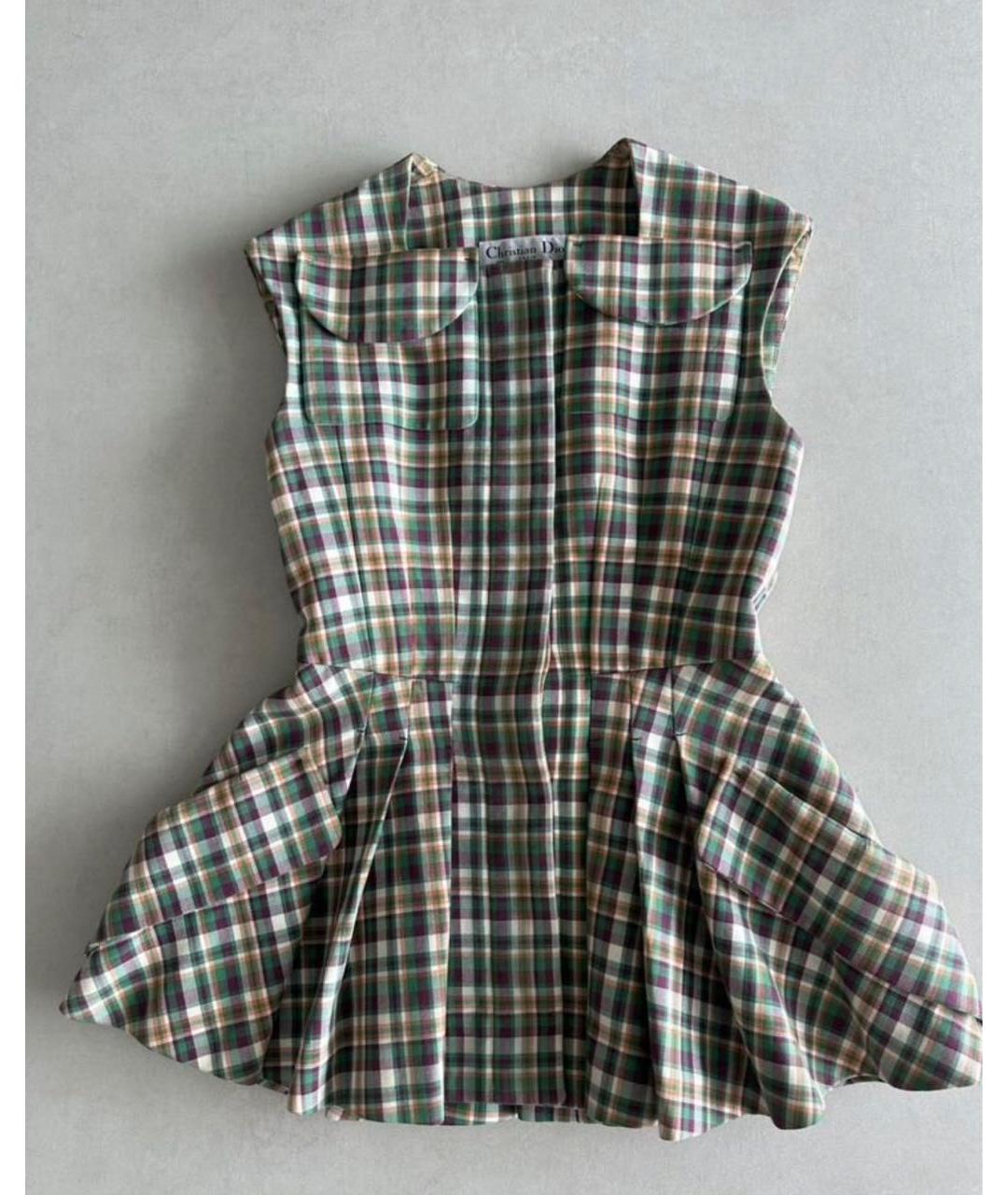 CHRISTIAN DIOR Мульти хлопковый жилет, фото 6