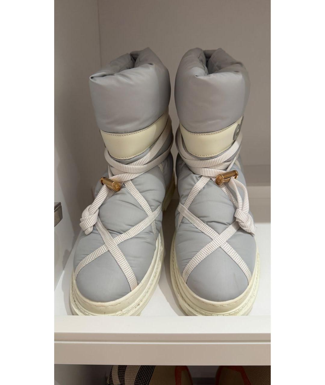 CHANEL Голубые синтетические ботинки, фото 2