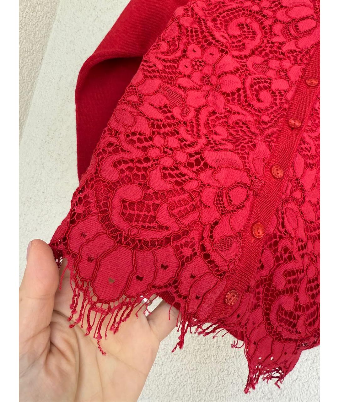 DOLCE&GABBANA Красный шерстяной комплект, фото 6