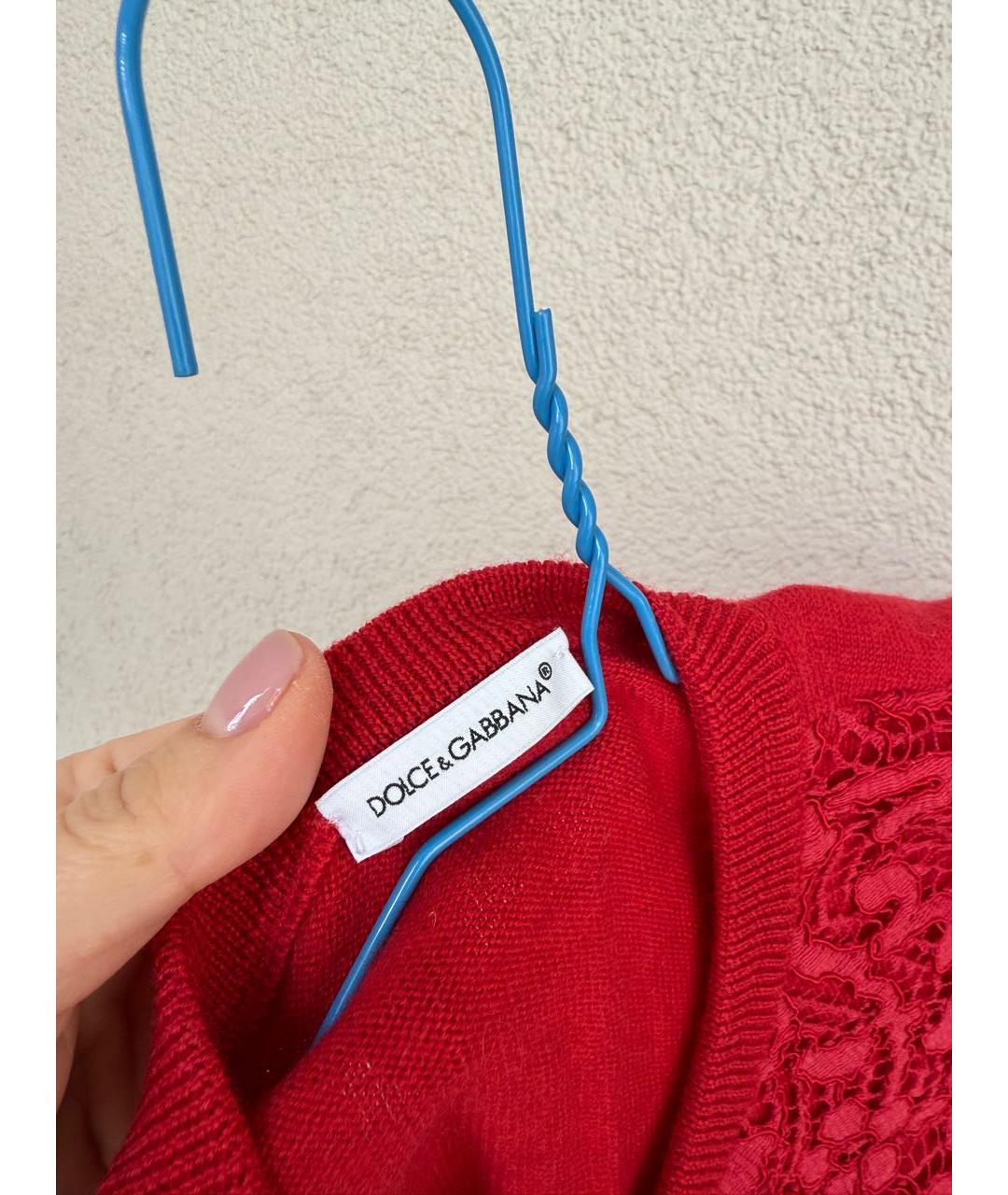 DOLCE&GABBANA Красный шерстяной комплект, фото 8