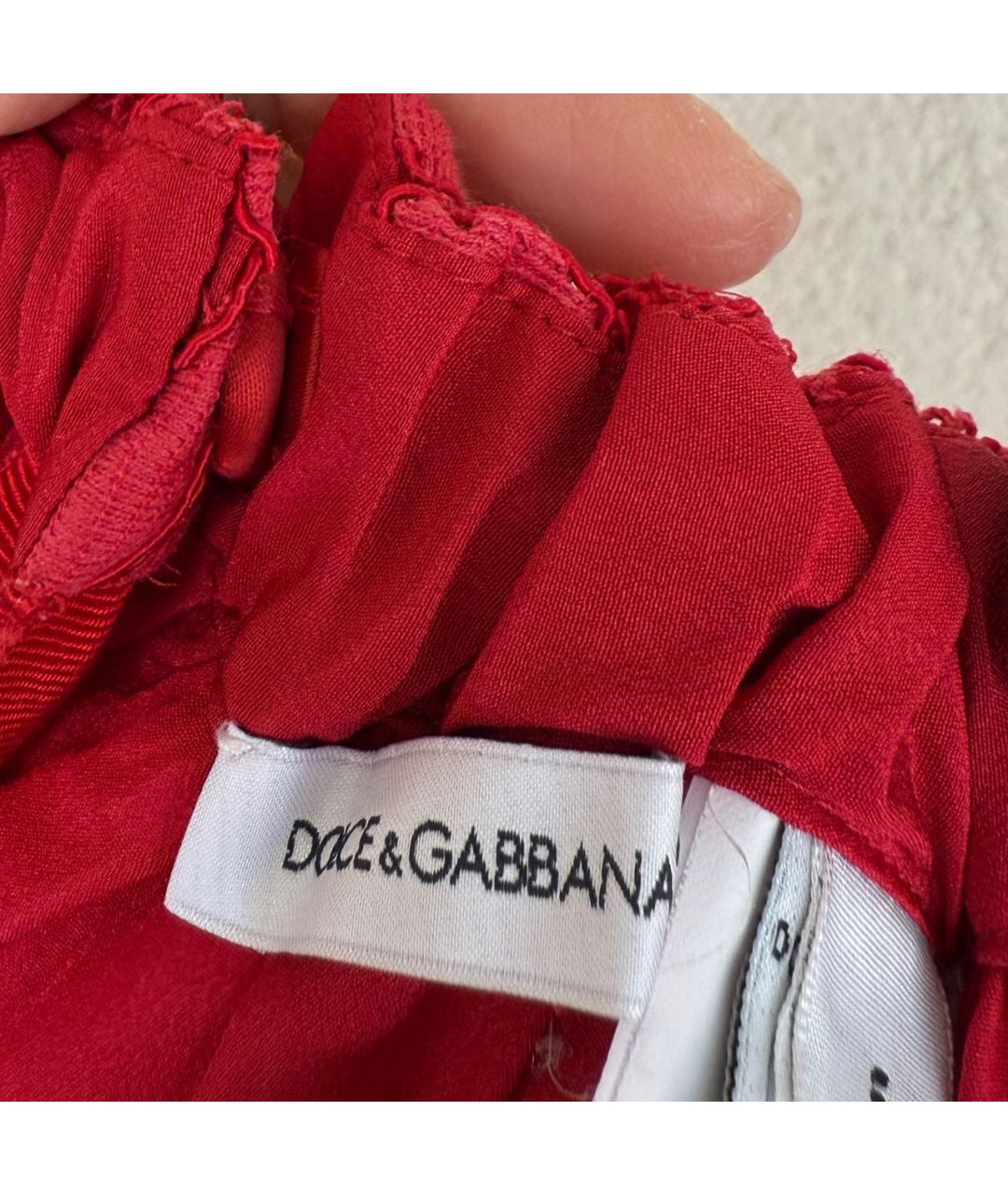 DOLCE&GABBANA Красный шерстяной комплект, фото 4