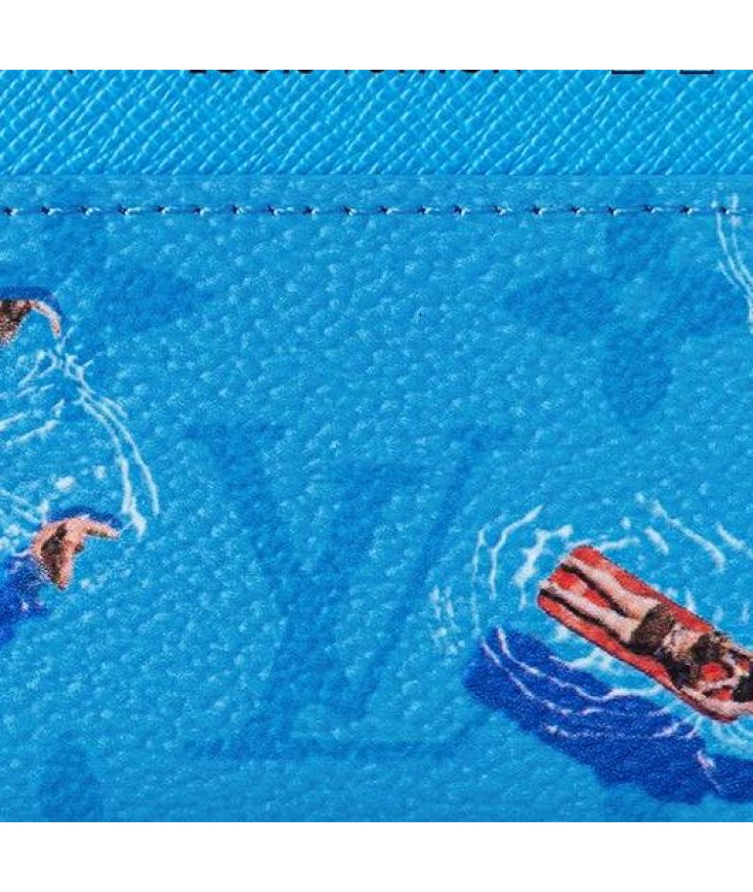 LOUIS VUITTON Синий кожаный кардхолдер, фото 3
