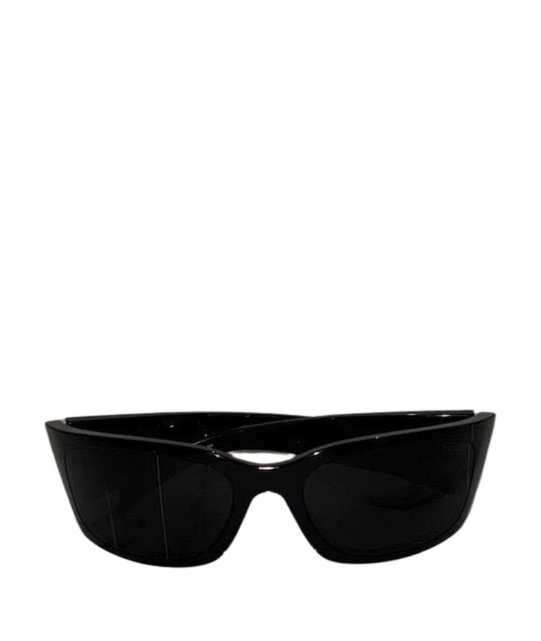 PRADA Черные пластиковые солнцезащитные очки, фото 1