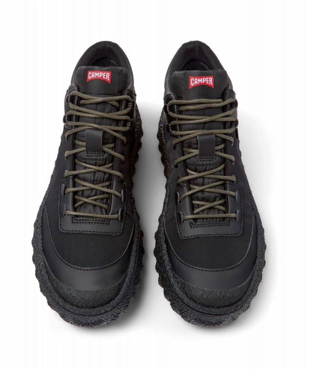 Camper Черные текстильные низкие ботинки, фото 2