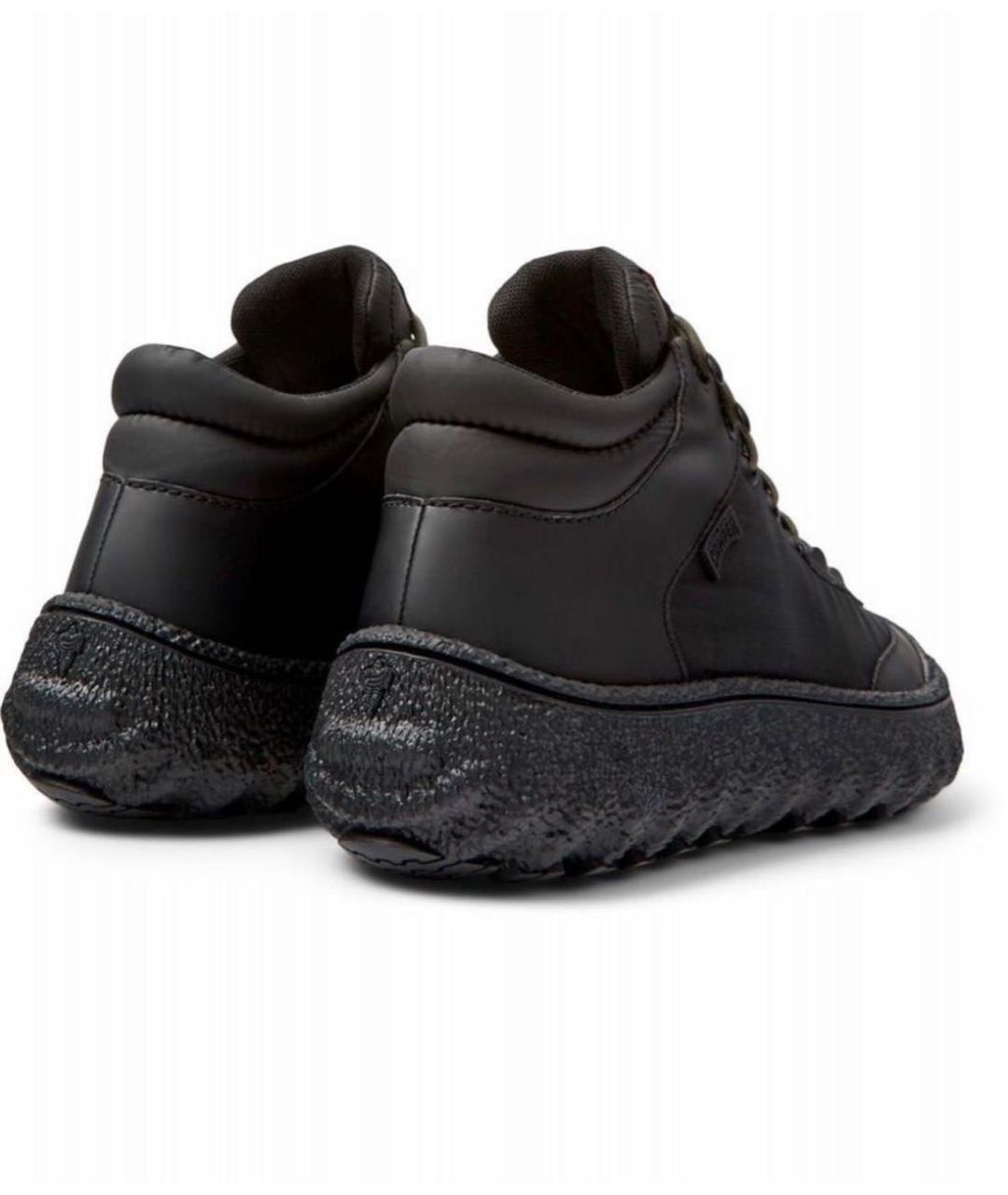 Camper Черные текстильные низкие ботинки, фото 4