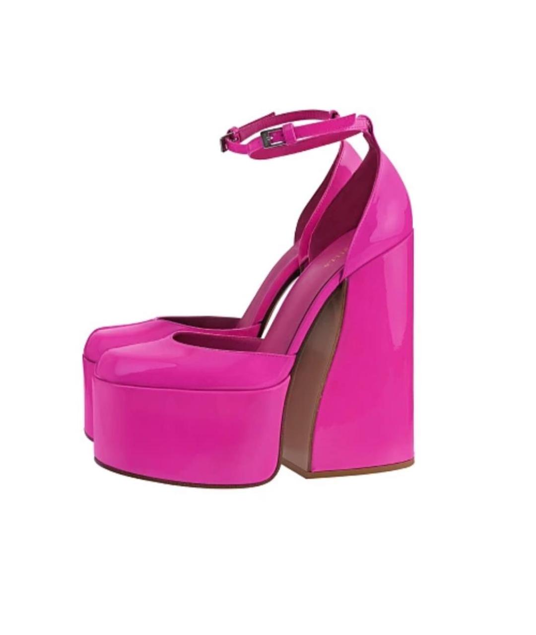 LE SILLA Фуксия туфли из лакированной кожи, фото 5