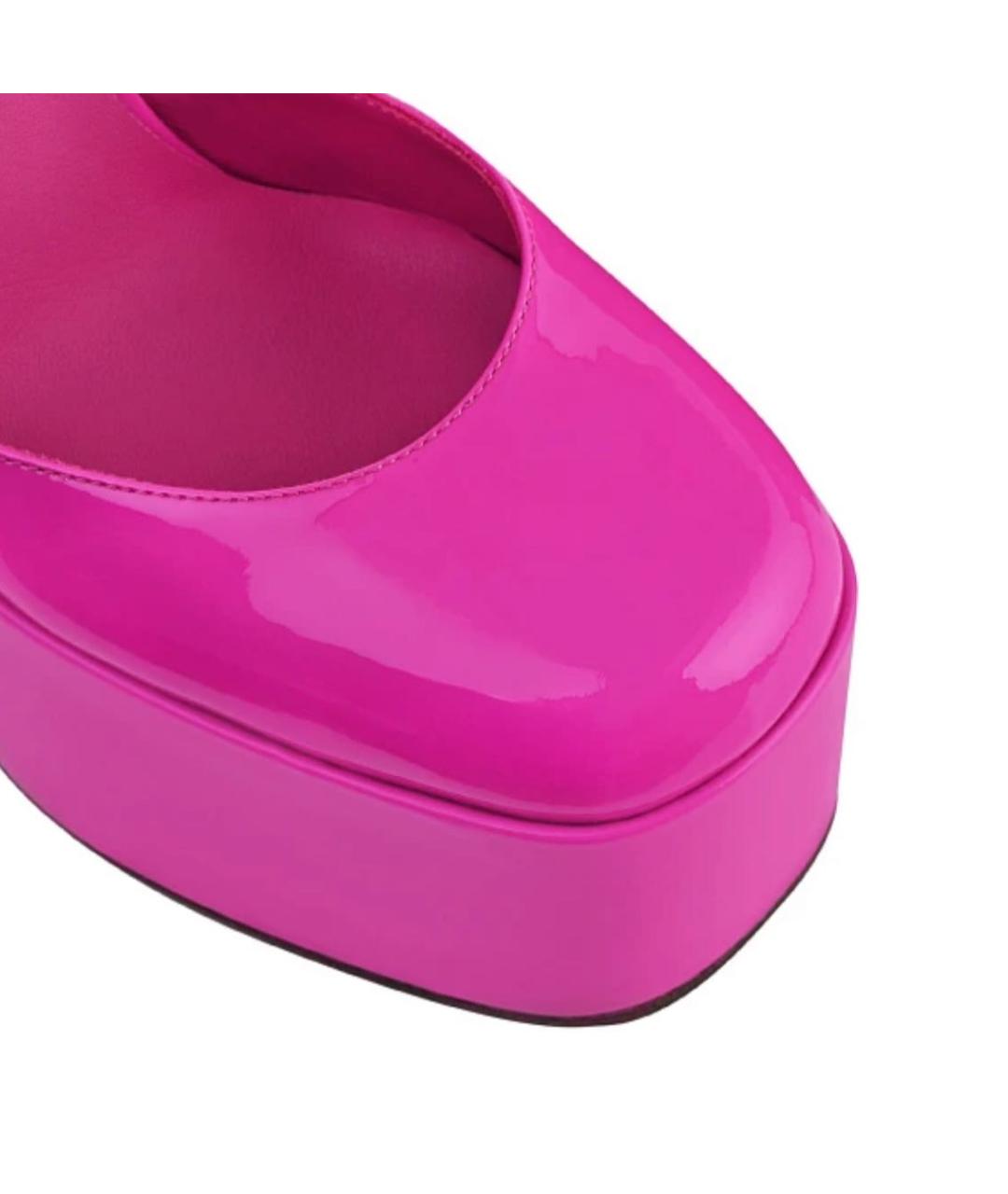 LE SILLA Фуксия туфли из лакированной кожи, фото 4