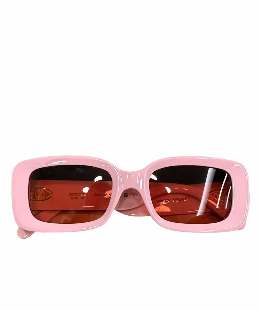 LOUIS VUITTON Розовые пластиковые солнцезащитные очки, фото 1