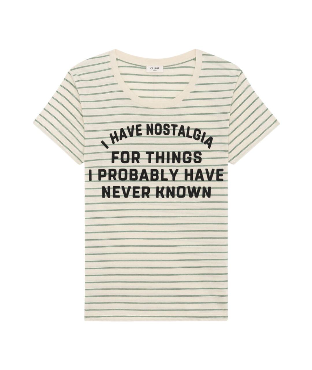 CELINE Серая хлопковая футболка, фото 1