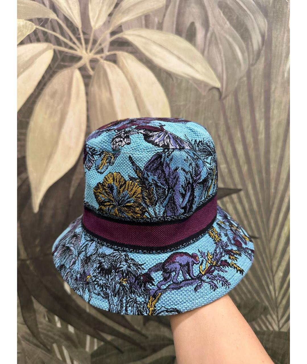 CHRISTIAN DIOR Мульти хлопковая панама, фото 3