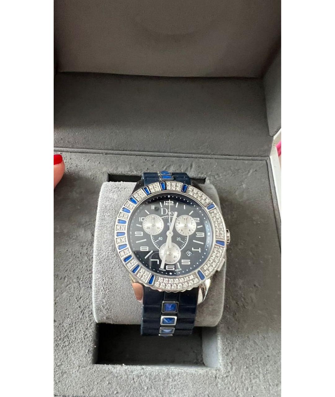 CHRISTIAN DIOR Синие часы, фото 6