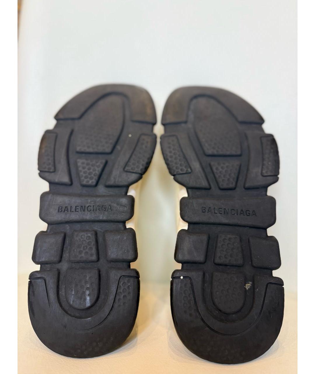 BALENCIAGA Белые текстильные кроссовки, фото 5