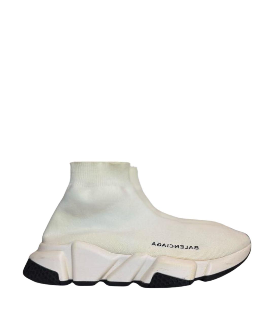 BALENCIAGA Белые текстильные кроссовки, фото 1