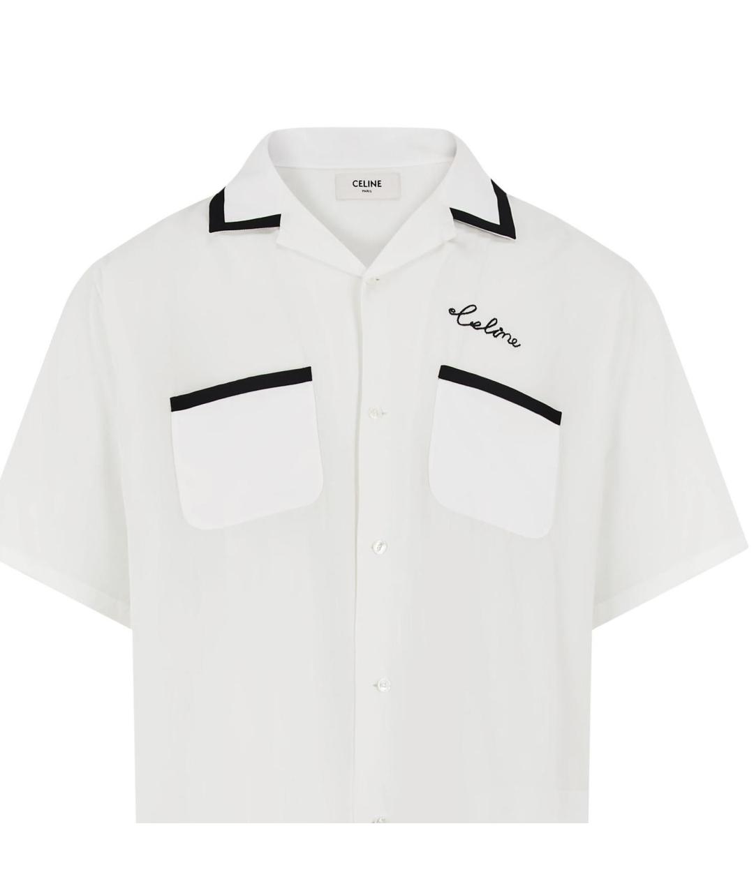 CELINE Белая кэжуал рубашка, фото 4