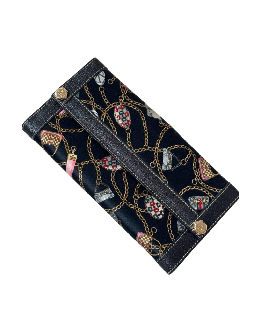 GUCCI Черный кожаный кошелек, фото 1
