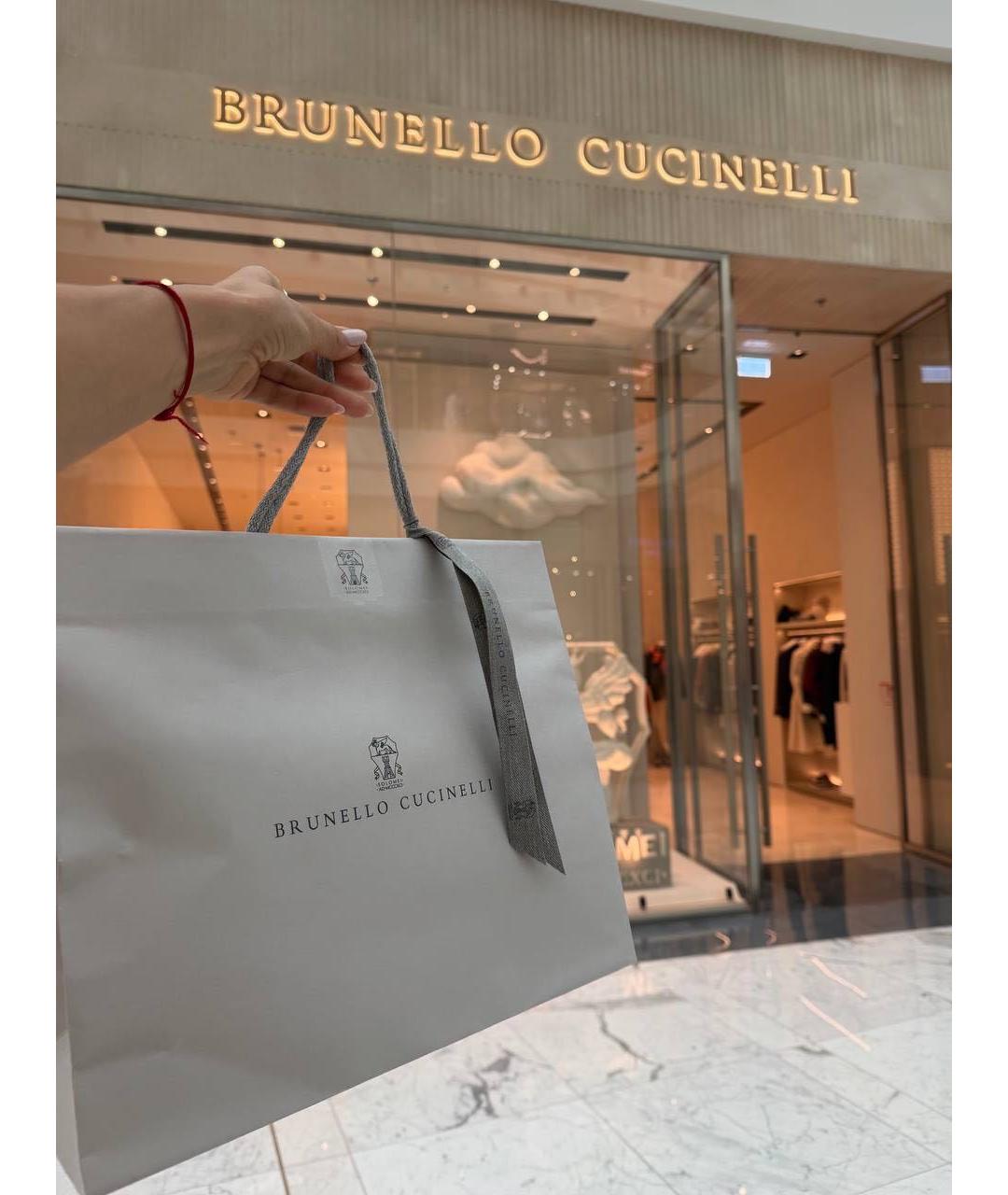 BRUNELLO CUCINELLI Белая хлопковая футболка, фото 4
