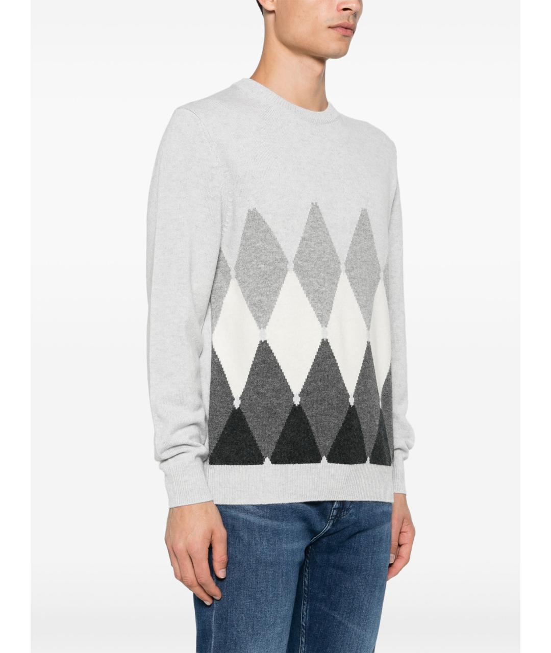 BALLANTYNE Серый кашемировый джемпер / свитер, фото 3