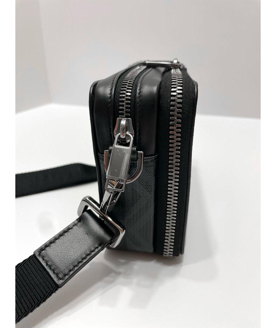 CHRISTIAN DIOR Черная кожаная сумка на плечо, фото 6