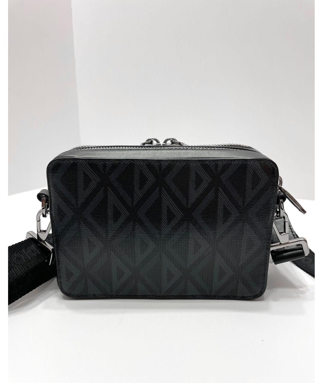 CHRISTIAN DIOR Черная кожаная сумка на плечо, фото 4