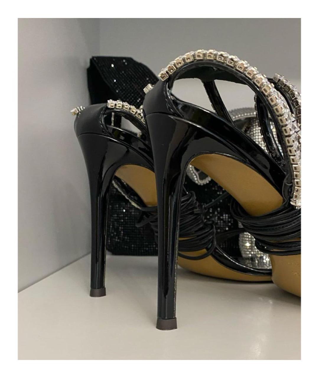 ALEXANDRE VAUTHIER Черные босоножки из лакированной кожи, фото 6