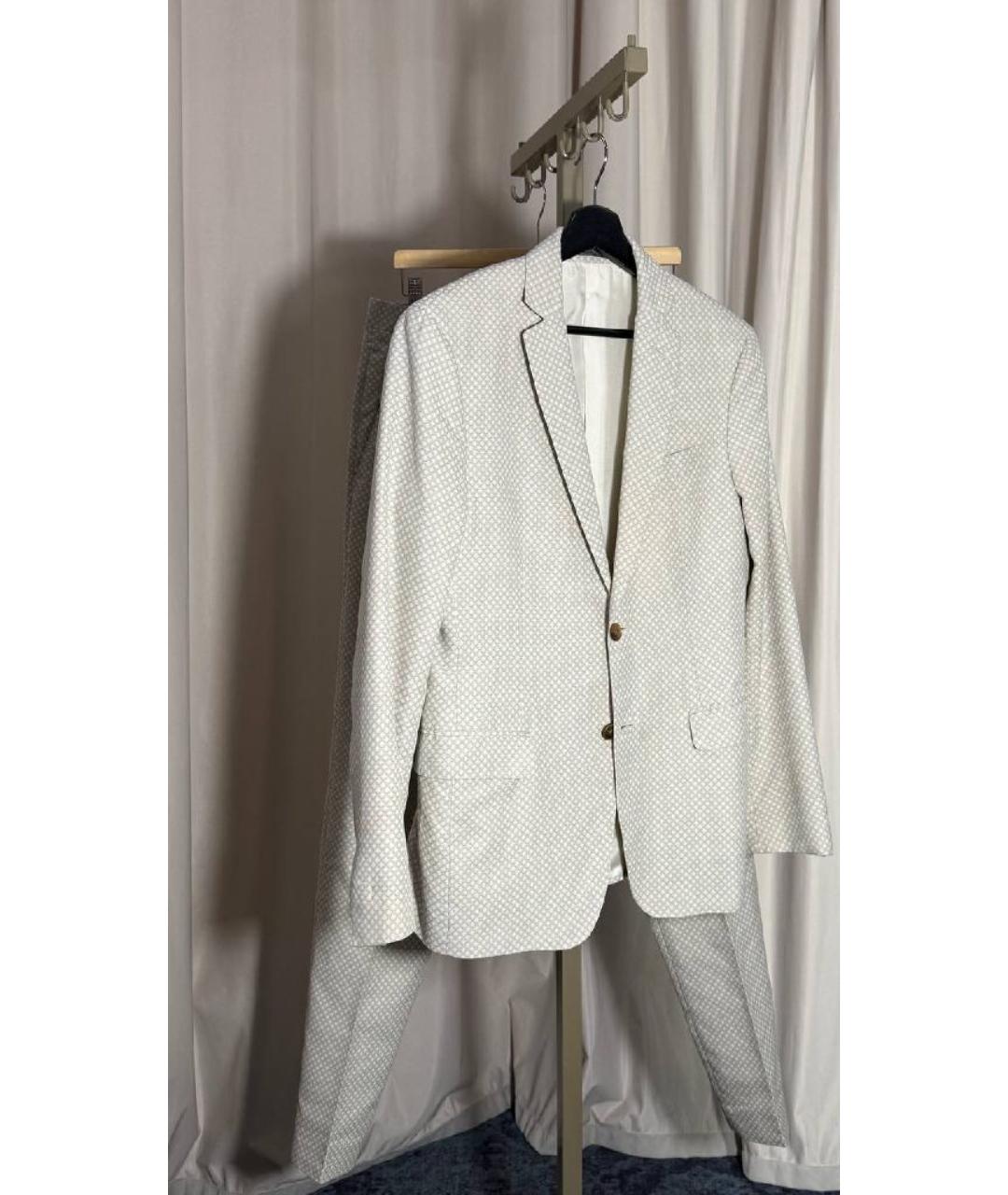 FERRAGAMO Бежевый классический костюм, фото 5