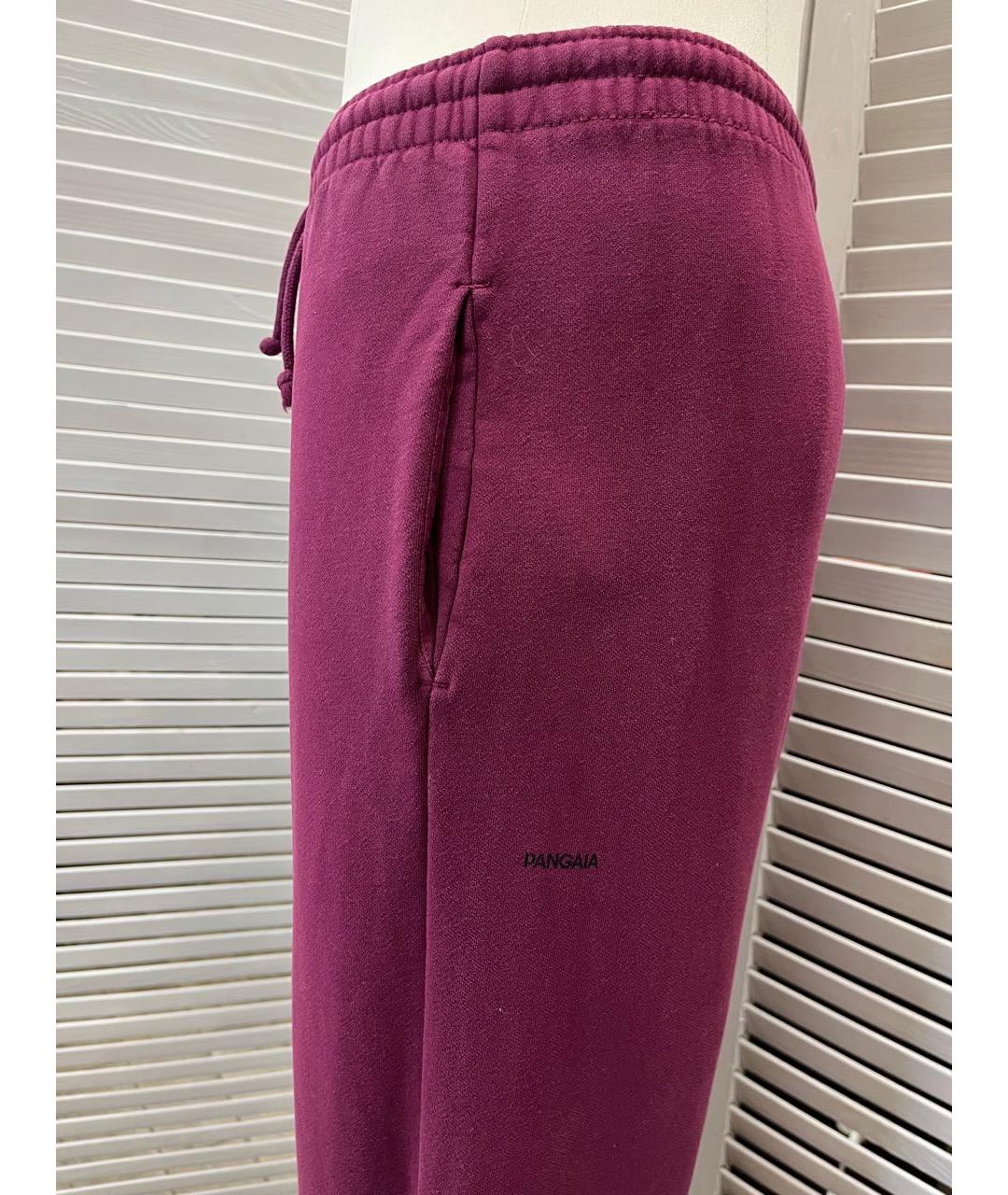 THE PANGAIA Бордовые хлопковые спортивные брюки и шорты, фото 7