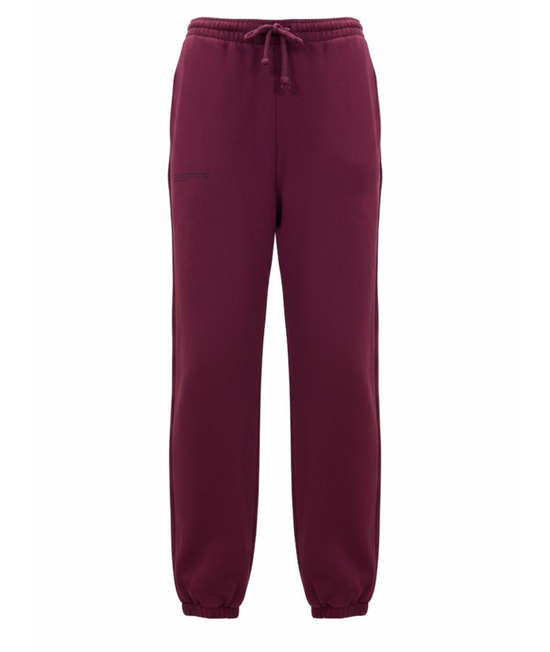 THE PANGAIA Бордовые хлопковые спортивные брюки и шорты, фото 1