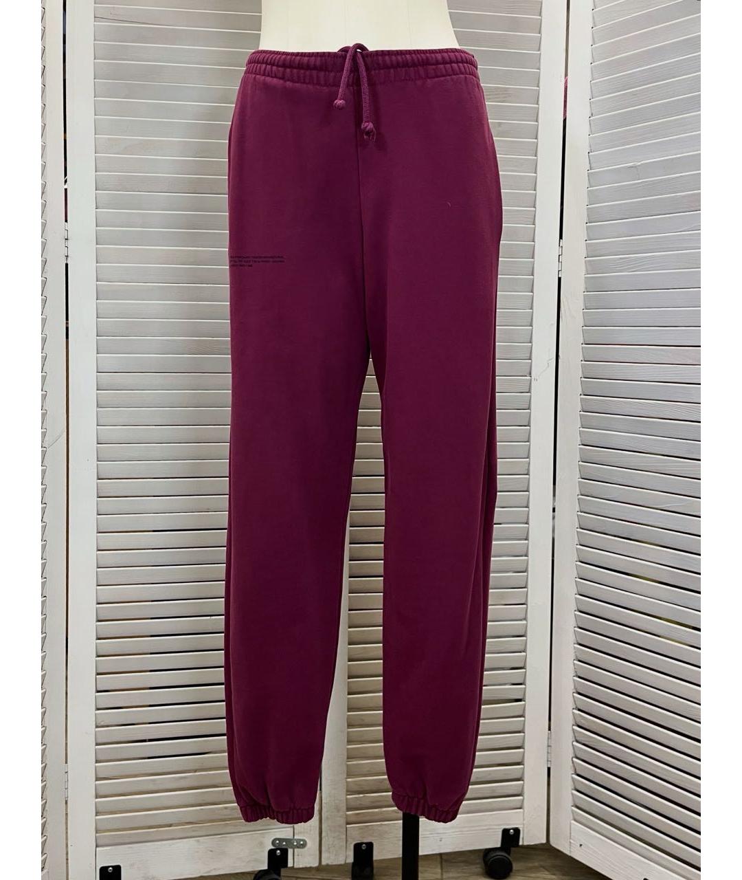 THE PANGAIA Бордовые хлопковые спортивные брюки и шорты, фото 8