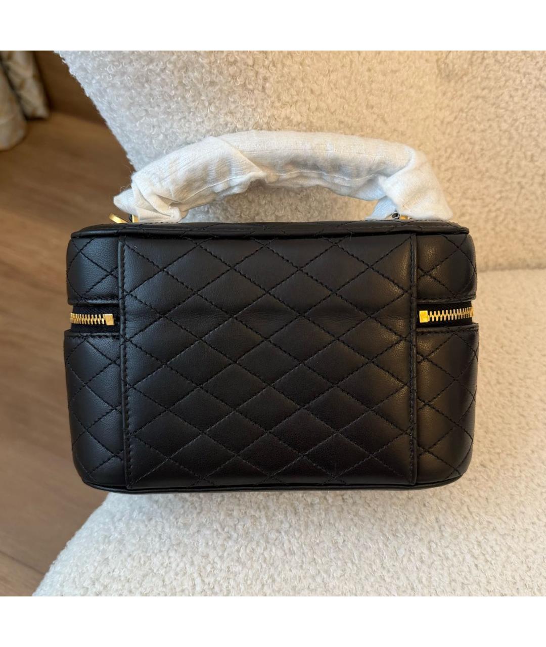 SAINT LAURENT Черная кожаная сумка через плечо, фото 3