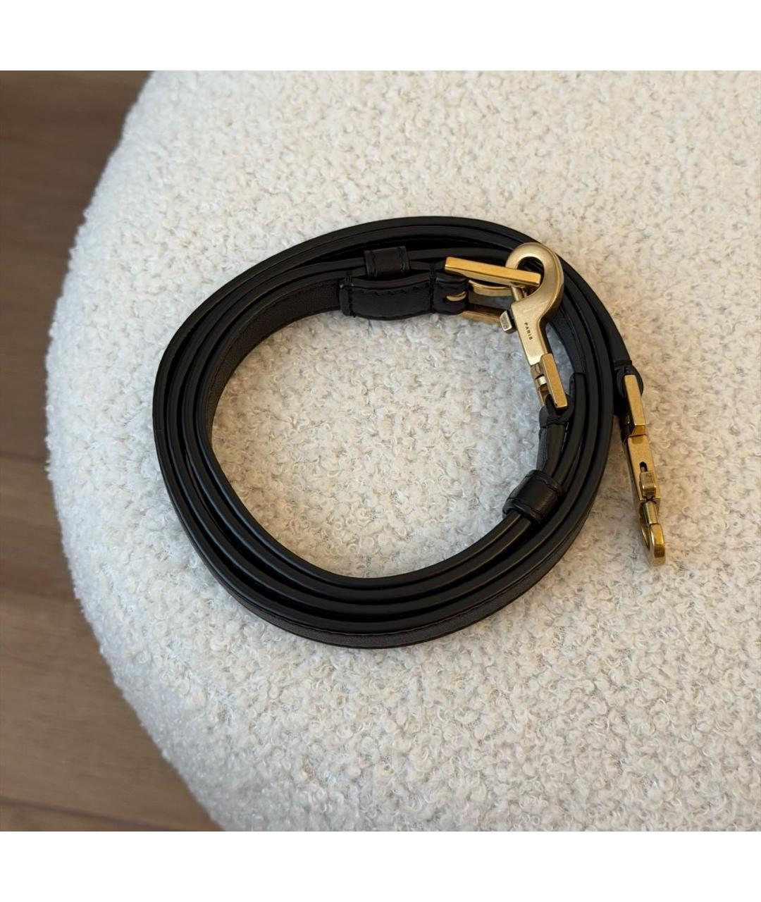 SAINT LAURENT Черная кожаная сумка через плечо, фото 6