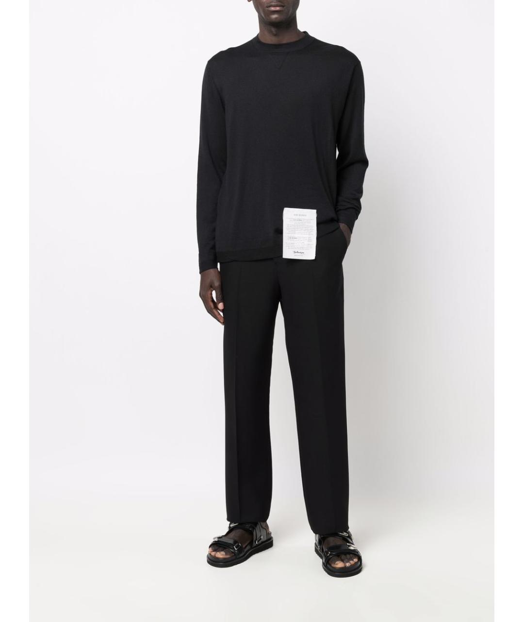 BALLANTYNE Черный кашемировый джемпер / свитер, фото 2