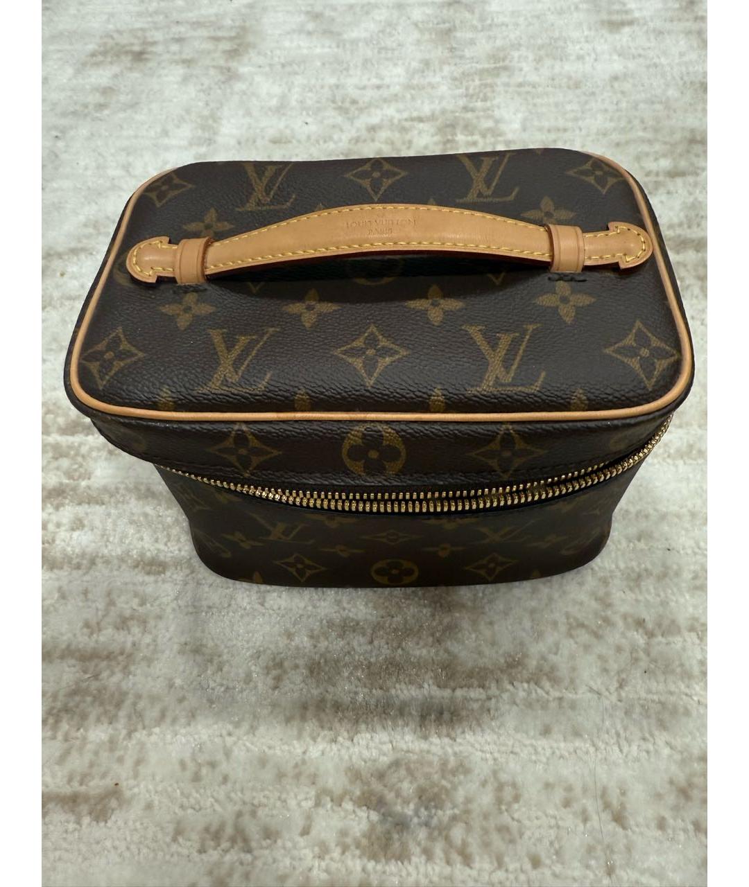 LOUIS VUITTON Коричневая косметичка, фото 2