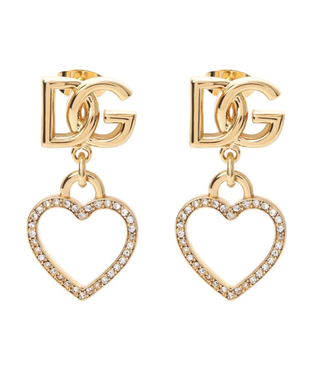 DOLCE&GABBANA Золотые позолоченные серьги, фото 8