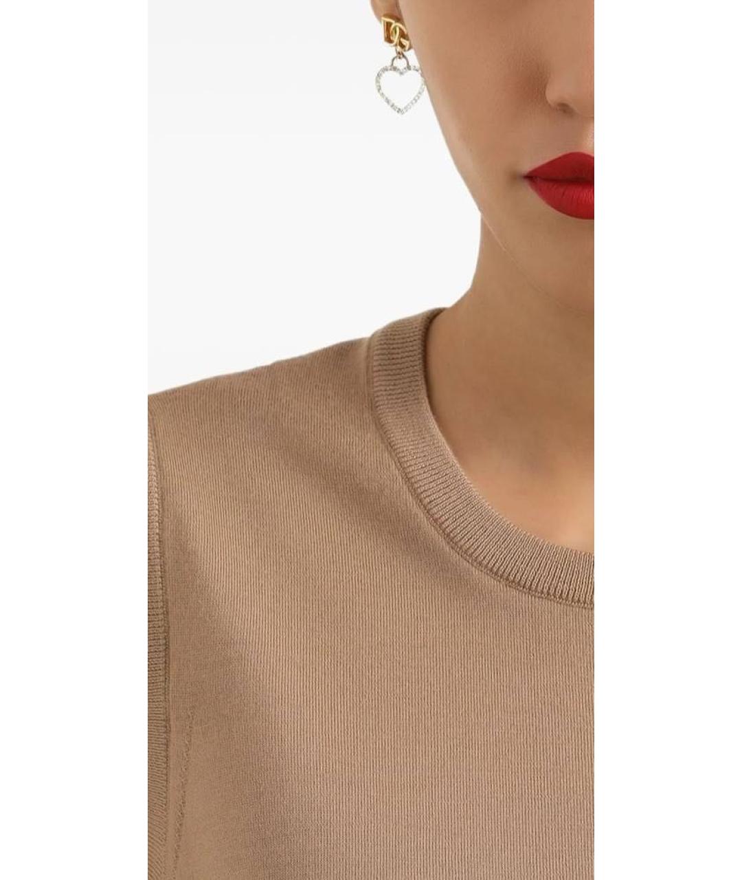 DOLCE&GABBANA Золотые позолоченные серьги, фото 7