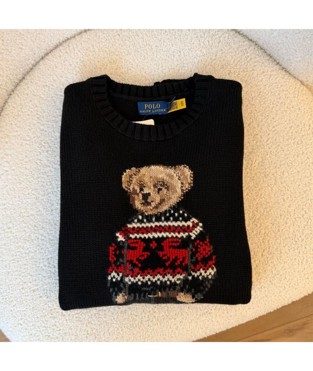 POLO RALPH LAUREN Черный шерстяной джемпер / свитер, фото 5