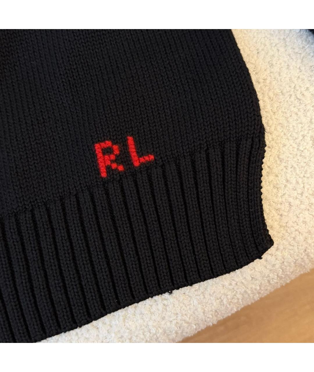 POLO RALPH LAUREN Черный шерстяной джемпер / свитер, фото 3