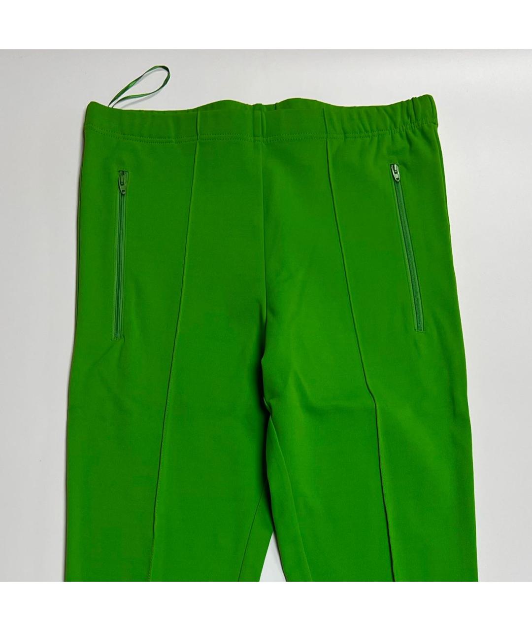 BALENCIAGA Зеленые хлопко-эластановые спортивные брюки и шорты, фото 4