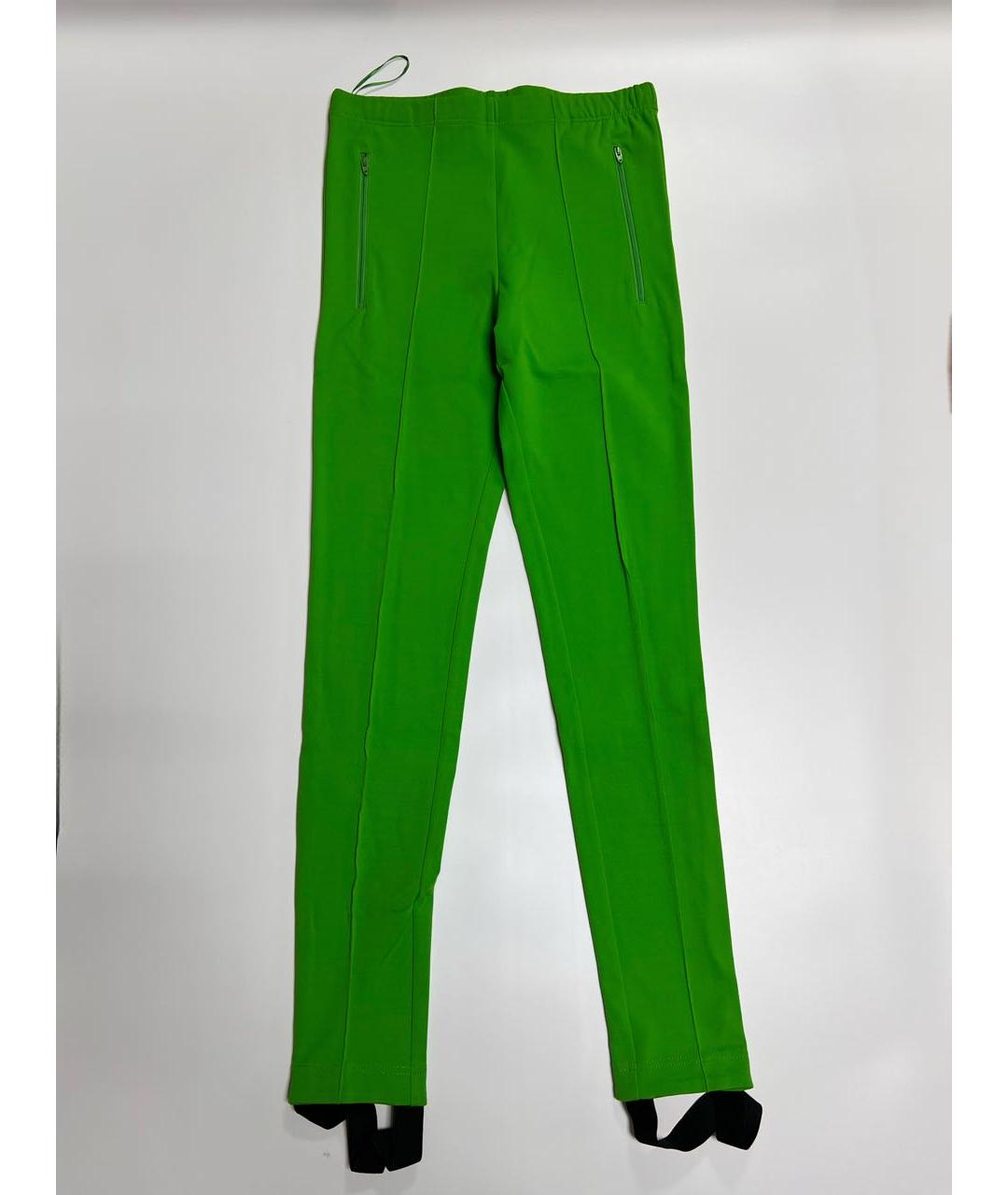 BALENCIAGA Зеленые хлопко-эластановые спортивные брюки и шорты, фото 5