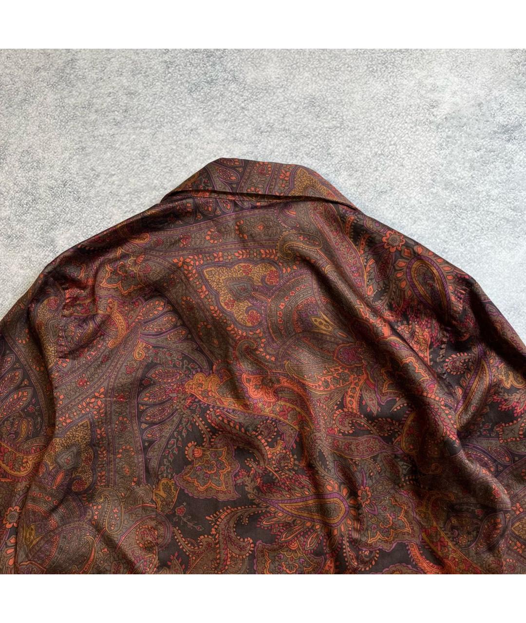 RALPH LAUREN Коричневая хлопковая рубашка, фото 6